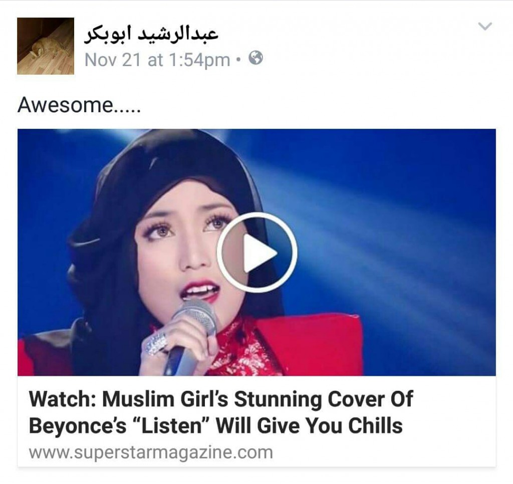 �Listen�, Beyonce &amp; Sheila Amzah&hellip; Ustaz Sham