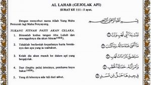 Tafsir Ayat 3 Surah Al-Lahab Abu Lahab Bapa Neraka